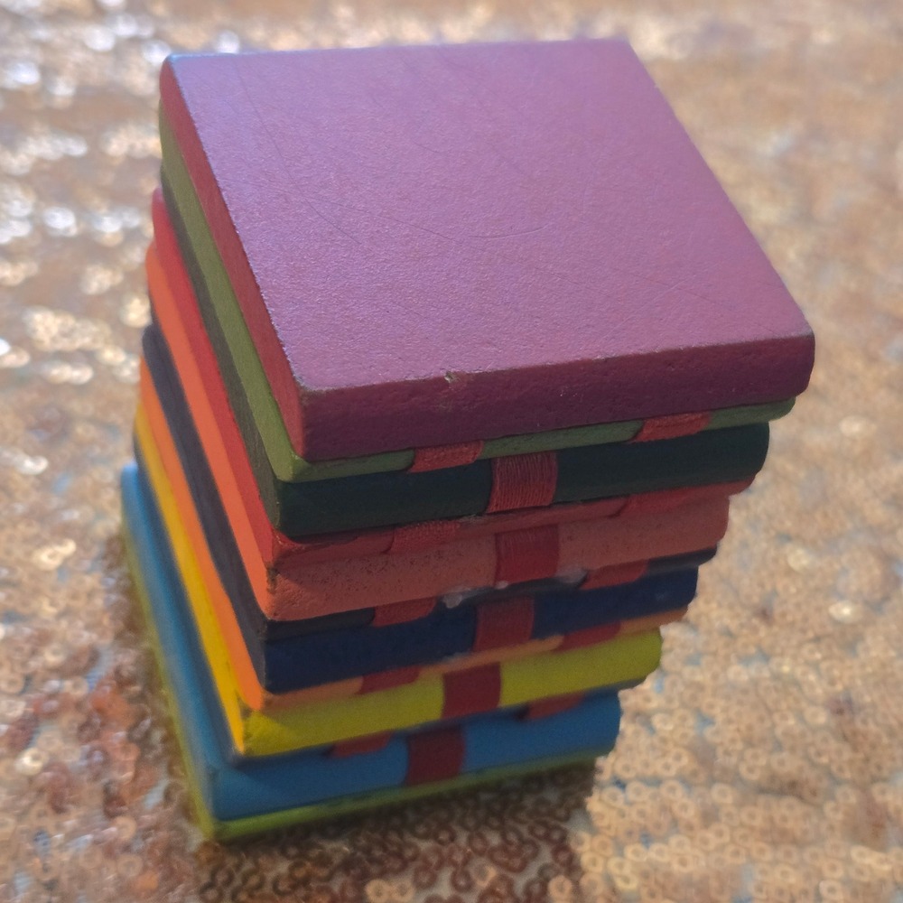 Schylling‎ Wooden Toy Colorful Blocks Kids Toddler Preschool Jacob's Ladder